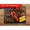 image:imageThick XL 24x18 Plastic Cutting Board 075 Inch Thick Extra Large NSF for Food ServiceBlack