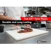 image:imageThick XL 24x18 Plastic Cutting Board 075 Inch Thick Extra Large NSF for Food ServiceWhite