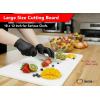image:imageCommercial Grade 18 x 12 Red Cutting Board for Meat  Superior to HDPE Plastic  05 Inch Thick Poly for Food Service Dishwasher SafeWhite