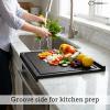 image:imagePlastic Pastry Board 23 x 14 Inch  Bread Dough Pasta Pastries  12 Thick Black HDPP Dishwasher Safe