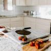 image:imageThirteen Chefs 20 x 16 Inch Marble Pastry Board and Cutting Board for Bakers Pastries Chocolate  Large Marble Serving Platter with Feet18L x 18W