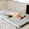 image:imageThirteen Chefs 20 x 16 Inch Marble Pastry Board and Cutting Board for Bakers Pastries Chocolate  Large Marble Serving Platter with Feet20L x 16W