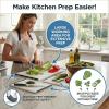 image:imageThirteen Chefs Non Slip Cutting Board 3 Pack Set for Kitchens with Groove  BPA Free and Dishwasher Safe with 16 12 and 10 Inch SizesBlack