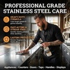 image:imageThirteen Chefs Stainless Steel Cleaner and Polish for Fridge Oven Cooktop Kitchen Appliances BBQ and Ranges  16oz16 Fl Oz Pack of 1