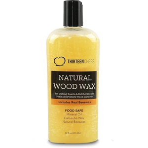 image:imageCutting Board Wax and Conditioner with Food Grade Beeswax  Treat Wood Countertops Butcher Blocks Wooden Utensils and Bowls  Made in USA 12oz