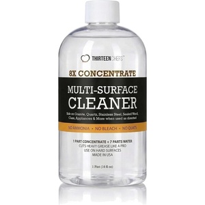 image:imageThirteen Chefs 8X MultiSurface Cleaner Concentrate  Makes 1 Gallon of Cleaner for Kitchen and Bath  Safe for Granite and Quartz Countertops  16oz No Sprayer IncludedConcentrate 16oz