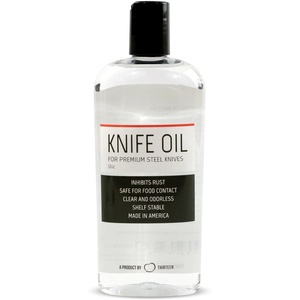 image:imageThirteen Chefs Knife and Honing Oil 12oz  Food Safe Protects Carbon Steel Knives Sharpening Stone Ready Made for Chefs