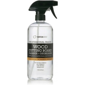 image:imageThirteen Chefs Wood Cutting Board Cleaner  Food Safe Spray for Butcher Blocks and Countertops Spray Soap for Wooden Surfaces 16oz16 Fl Oz Pack of 1