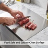 image:imageThirteen Chefs 24 x 20 Stainless Steel Extra Large Cutting Board with Counter Lip  Dough Pastry Vegetables and Meat  Commercial Grade and Food Safe for Kitchens