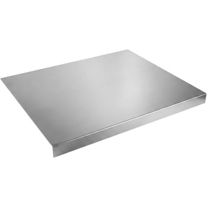 image:imageThirteen Chefs 24 x 20 Stainless Steel Extra Large Cutting Board with Counter Lip  Dough Pastry Vegetables and Meat  Commercial Grade and Food Safe for Kitchens